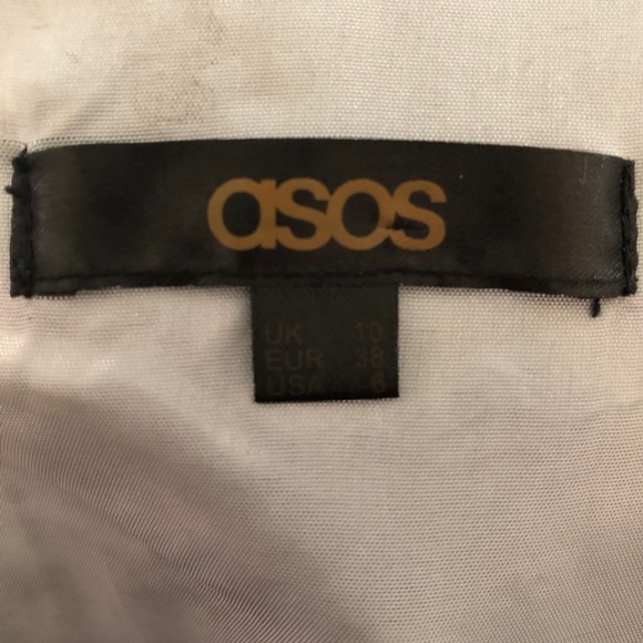 ASOS leather blue cutout shift dress, size 6 - Picture 5 of 9